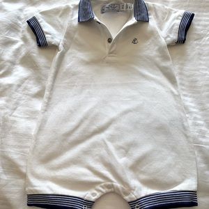 COPY - Petit Bateau kids white onesie